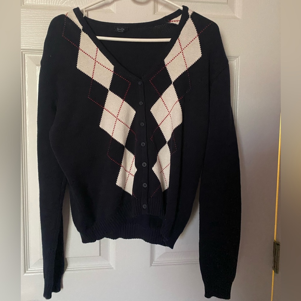 John Galt argyle sweater from pacsun